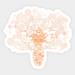 Kokeshi Tree Of Life Sticker